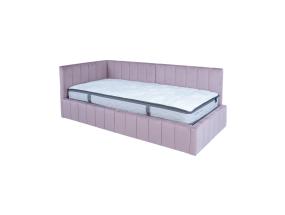 Voodi JASPER 90x200cm, madratsiga HARMONY DUO, roosa