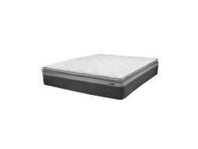 Voodi SANDRA 160x200cm, madratsiga HARMONY TOP, helehall