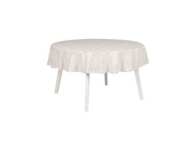 Laudlina PARTY pitsiga, D170cm, heledad lilled, 50% polüester, 50% puuvill, kangas 589