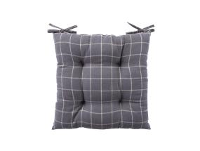 Toolipadi LINEN 40x40cm, hall ruut, 100% linane, kangas 120