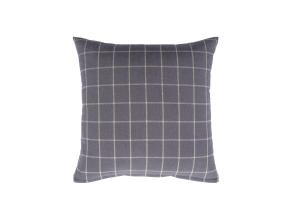 Padi LINEN 45x45cm, lukuga, hall ruut, 100% linane, kangas 120