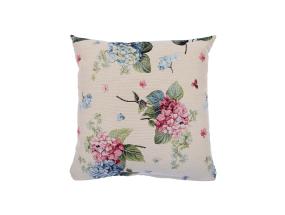 Padi HOLLY 45x45cm, lukuga, hortensiad, kangas 50% puuvill, 50% polüester, kangas 795