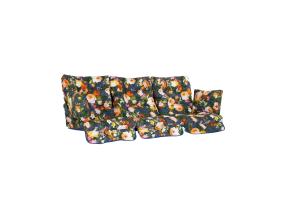 Kiigepadjad ROMA 108x56x10cm, sinised lilled, kangas 428, 100% polüester