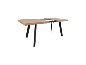 Dining table BRIGIT 159/198x84,5xH77cm, light wood