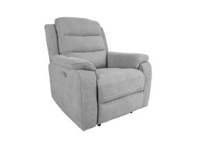Armchair MIMI electric recliner, light grey