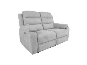Diivan MIMI 2-kohaline elektriline recliner, hõbehall