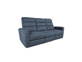 Diivan GASTON 3-kohaline elektriline recliner 206x85xH104cm, sinine