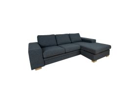 Corner sofa DAGMAR dark gray