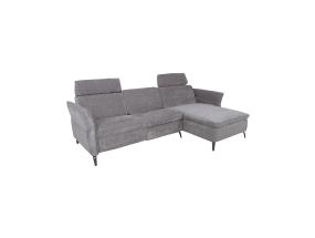 Nurgadiivan DAYTON PN, elektriline recliner 268x94/157xH100cm, helehall