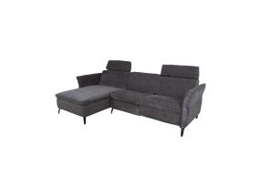 Nurgadiivan DAYTON VN, elektriline recliner 268x157/94xH100cm, tumehall