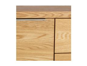 Kummut LISBON 2-ukse ja 3-sahtliga 180x45xH82cm, materjal: naturaalse tammespooniga mööbliplaat