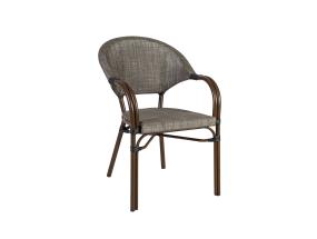 Tool BAMBUS käetugedega 57x61xH84cm, helepruun, alumiinium