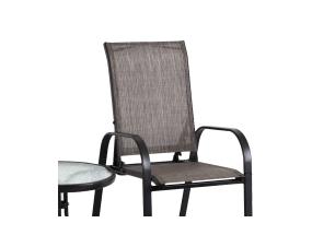 Aiamööblikomplekt DAKOTA laud, 2 tooli ja 2 jalapinki