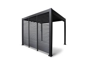 Lamellsein varikatusele MIRADOR 93x235cm, tumehall