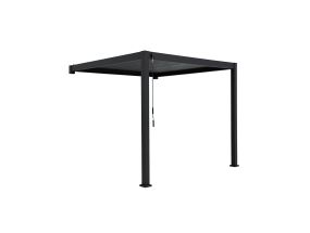 Varikatus MIRADOR-111 3x4m seinale paigaldatav, tumehall