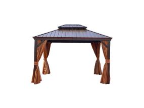 Varikatus SUNSET 3,65x4,85xH2/2,7m, pruun/beež