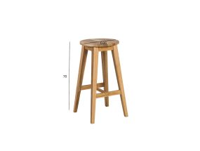 Baaripukk MONDEO D36xH70cm, puit: tamm, viimistlus: õlitatud