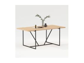 Söögilaud CINDY 160x90xH75cm, melamiin tamm