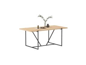 Söögilaud CINDY 180x90xH75cm, melamiin tamm