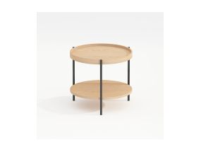 Coffee table CINDY D50xH45cm, melamine oak