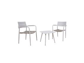 Rõdukomplekt COCORA laud, 2 tooli, taupe