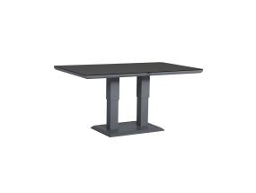 Laud TOMSON 150x90xH52-75cm, tumehall klaasplaadiga