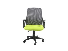 Office chair TREVISO, 59x58xH90-102cm, green/grey, polyester fabric, plastic