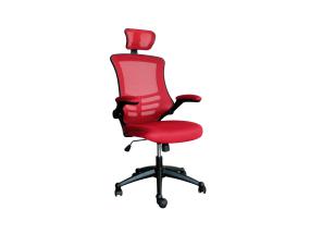 Töötool RAGUSA, 66,5x51xH117-126cm, punane, polüesterkangas, plastik