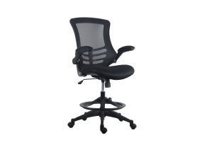 High office chair TRIBECCA, 62.5x62xH109-128.5cm, black, polyester fabric, plastic