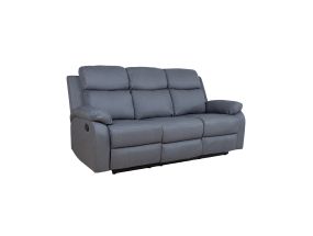 Diivan REX 3-kohaline manuaalne recliner 186x81xH103cm, tumehall