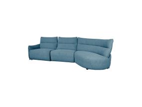 Nurgadiivan CANNES PN elektriline recliner 310x91/101xH92cm, hallikassinine