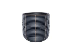 Lillepott WICKER D27xH28cm, must/pruun