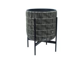 Lillepott WICKER alusega 38x38xH49cm, hall