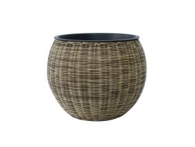 Lillepott WICKER D40xH32cm, helepruun