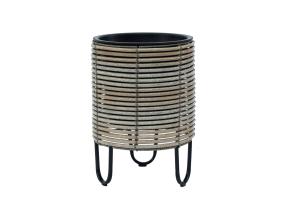 Lillepott WICKER D25xH35cm, beežikashall