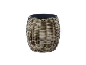 Lillepott WICKER D20xH20cm, helepruun