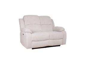Diivan FELICIA 2-kohaline elektriline recliner 150x96xH100cm, loodusvalge