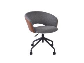 Töötool KARINA ratastega, hall/helepruun