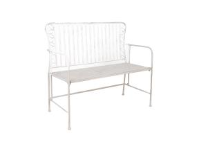 Pink JASMINE 103x50xH93cm, antiikvalge metall