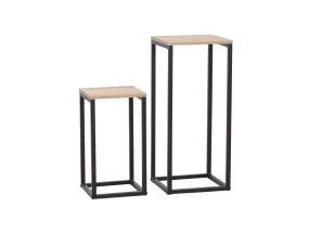 Abilaud HANNES 2tk komplektis 26x26xH60cm, 22x22xH40cm, rustik melamiin