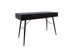 Kirjutuslaud LUXEMBOURG 120x48xH75cm, must melamiin