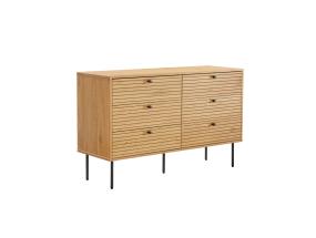 Kummut LINE 120x40xH75cm, tammedekooriga melamiin