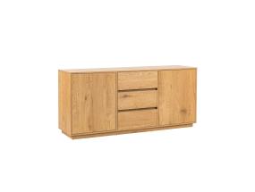 Kummut SACHA 160x40xH74cm, tammedekooriga melamiin