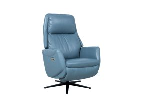 Tugitool DAMIANO elektriline recliner 72x84xH116cm, sinine nahk
