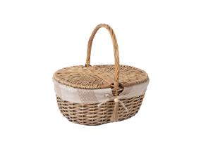 Piknikukorv WILLI STRIPE 40x32xH17/40cm