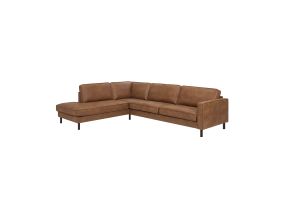 Угловой диван LUCAS LC коричневый