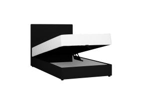 Kontinentaalvoodi LEIKO 120x200cm, must