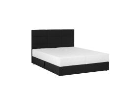 Kontinentaalvoodi LEIKO 160x200cm, must