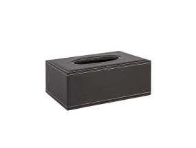 Salvrätikukarp WALTER 13,5x25xH9cm, tumepruun, kunstnahk