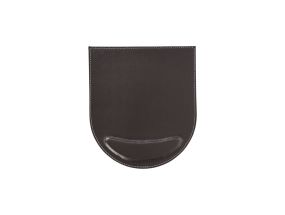 Mouse pad WALTER 22x25cm, dark brown, synthetic leather